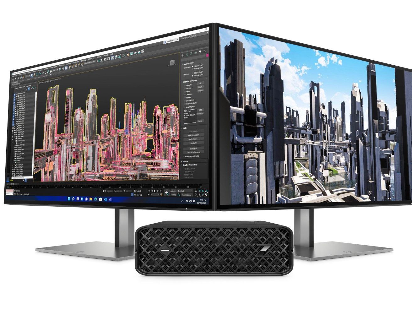 Save desk space in the office with HP's impressively compact Z2