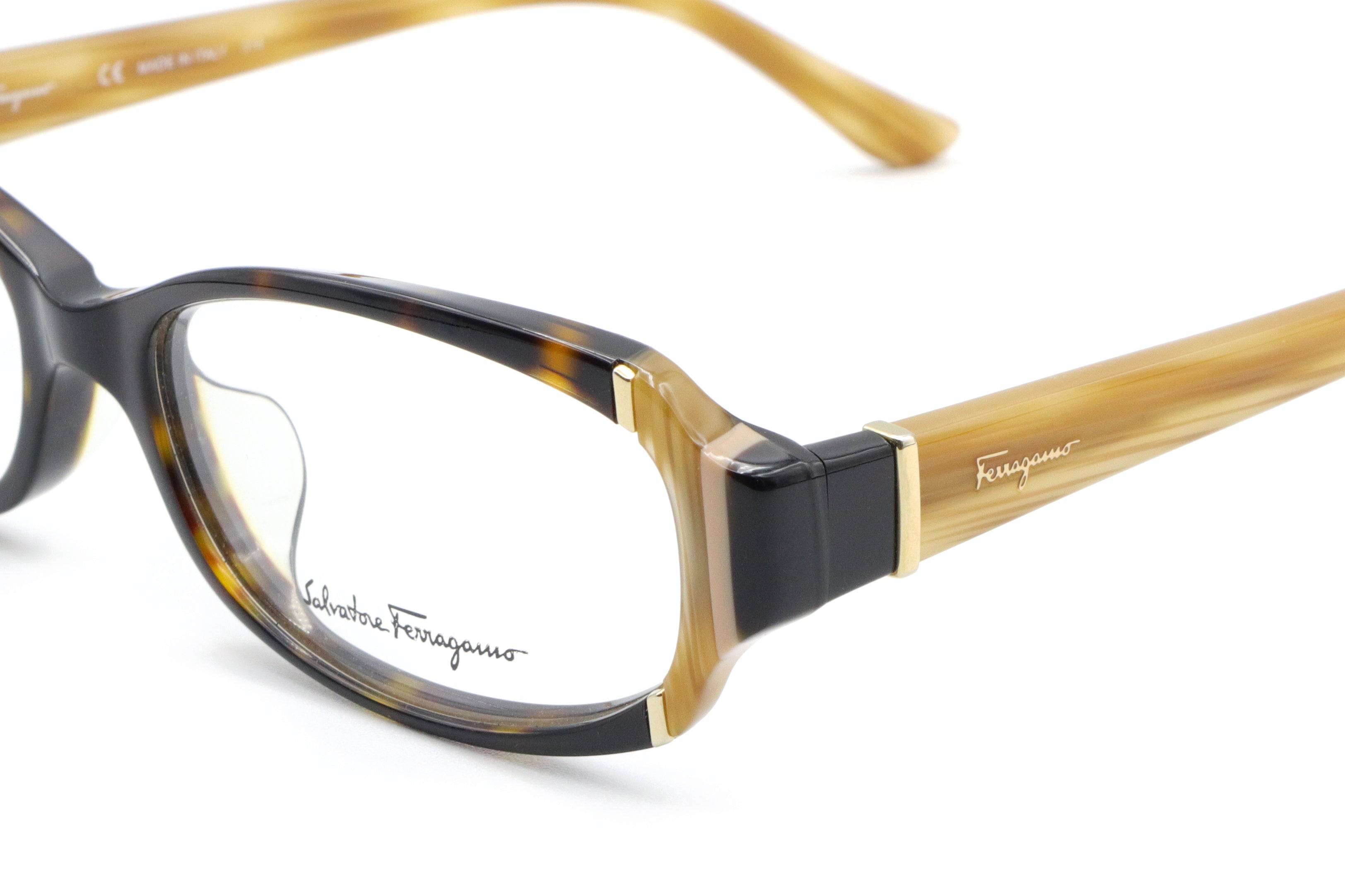 Ferragamo(フェラガモ) SF 2717A-214ブラウン(53) - 武田メガネ