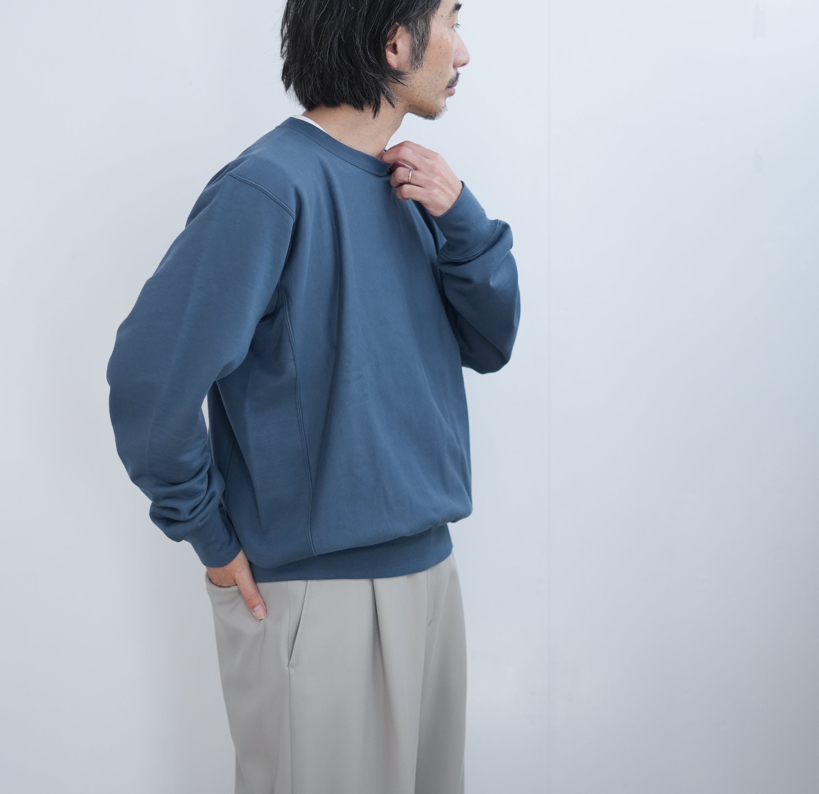 AURALEE ELASTIC HIGH GAUGE SWEAT P/O – Chum!