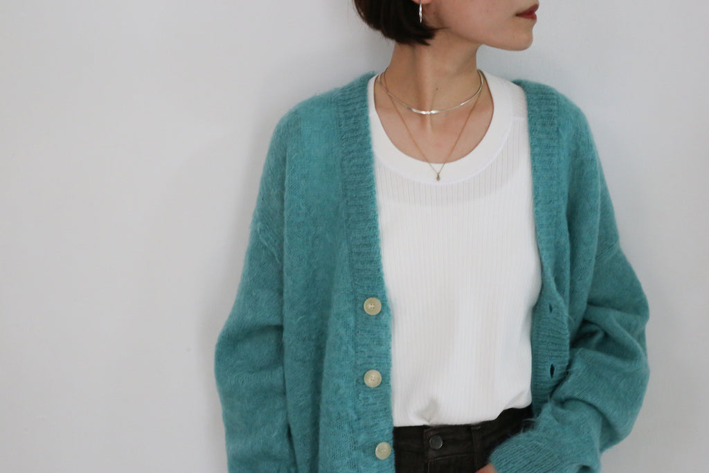 AURALEE BRUSHED SUPER KID MOHAIR KNIT LONG CARDIGAN – Chum!