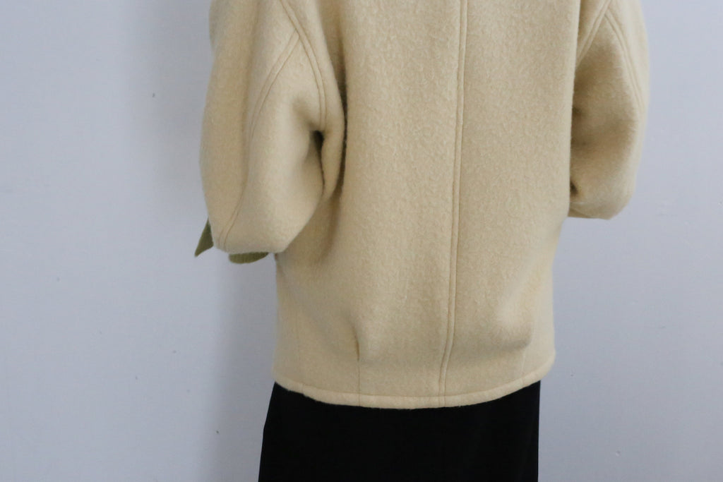 AURALEE BRUSHED ALPACA WOOL MELTON HALF COAT -style- – Chum!