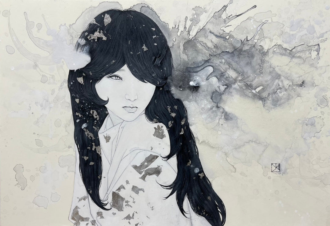 川島優が描き出す、墨と岩絵具の世界の内側 | Whitestone Gallery