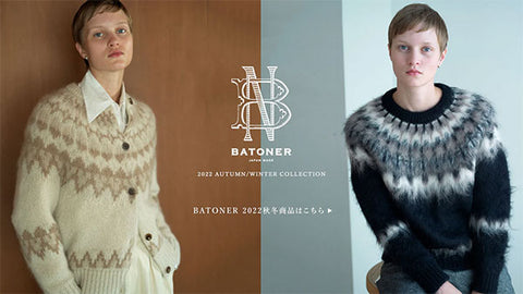 BATONER】 SPREAD ARAN CREW NECK – ONENESS ONLINE STORE