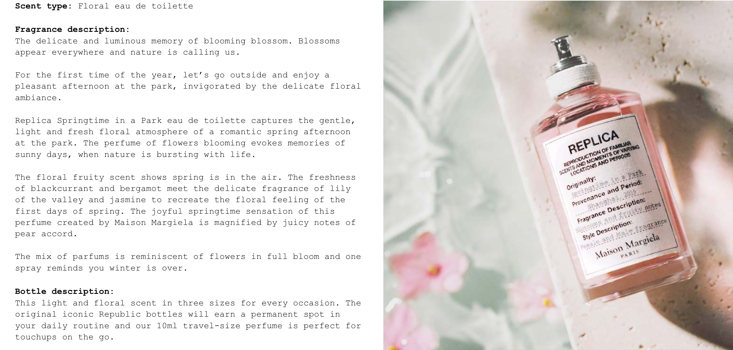 Maison Margiela REPLICA Springtime in a Park Eau de Toilette