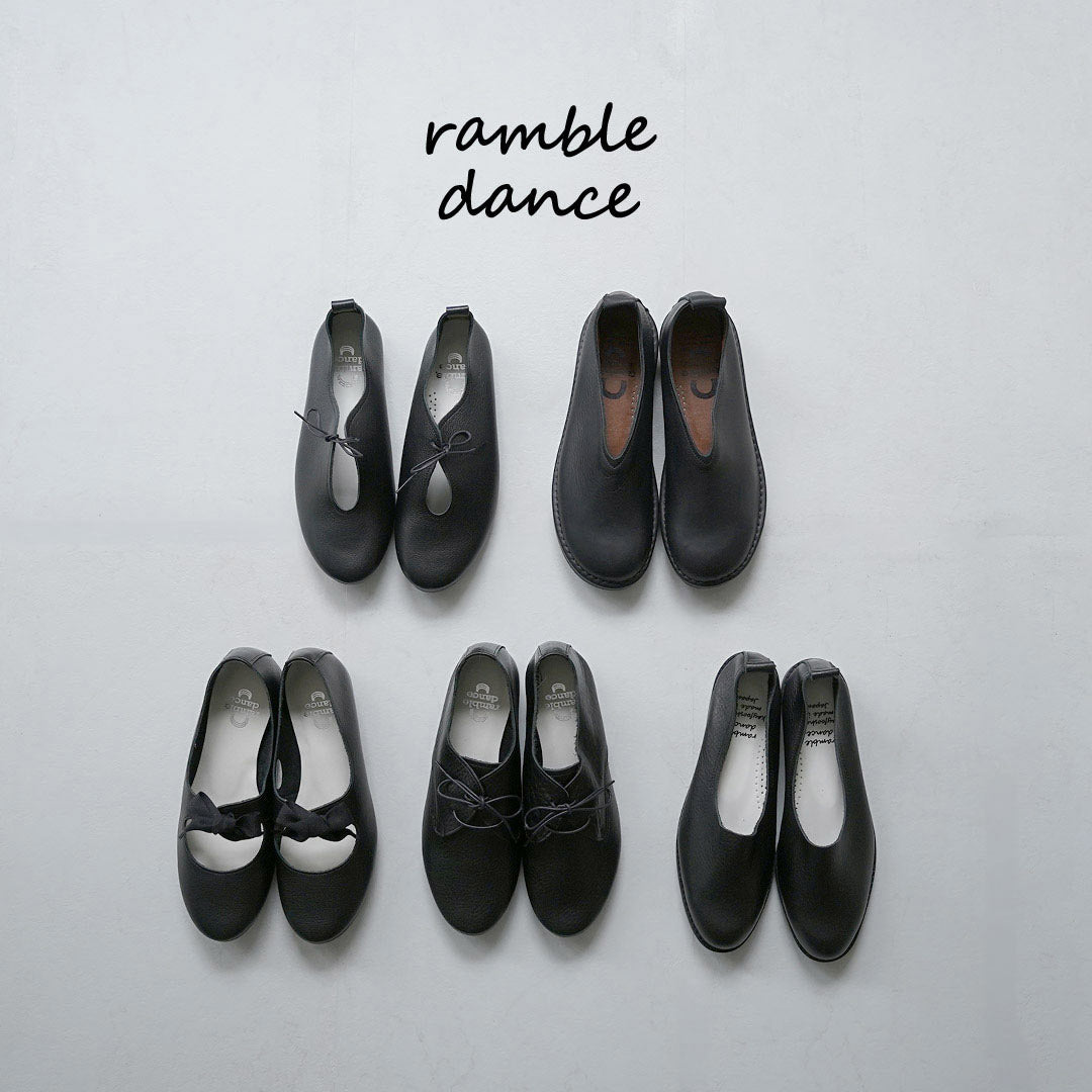 RAMBLE DANCE（ランブルダンス） シュリンクレザー バレエシューズ