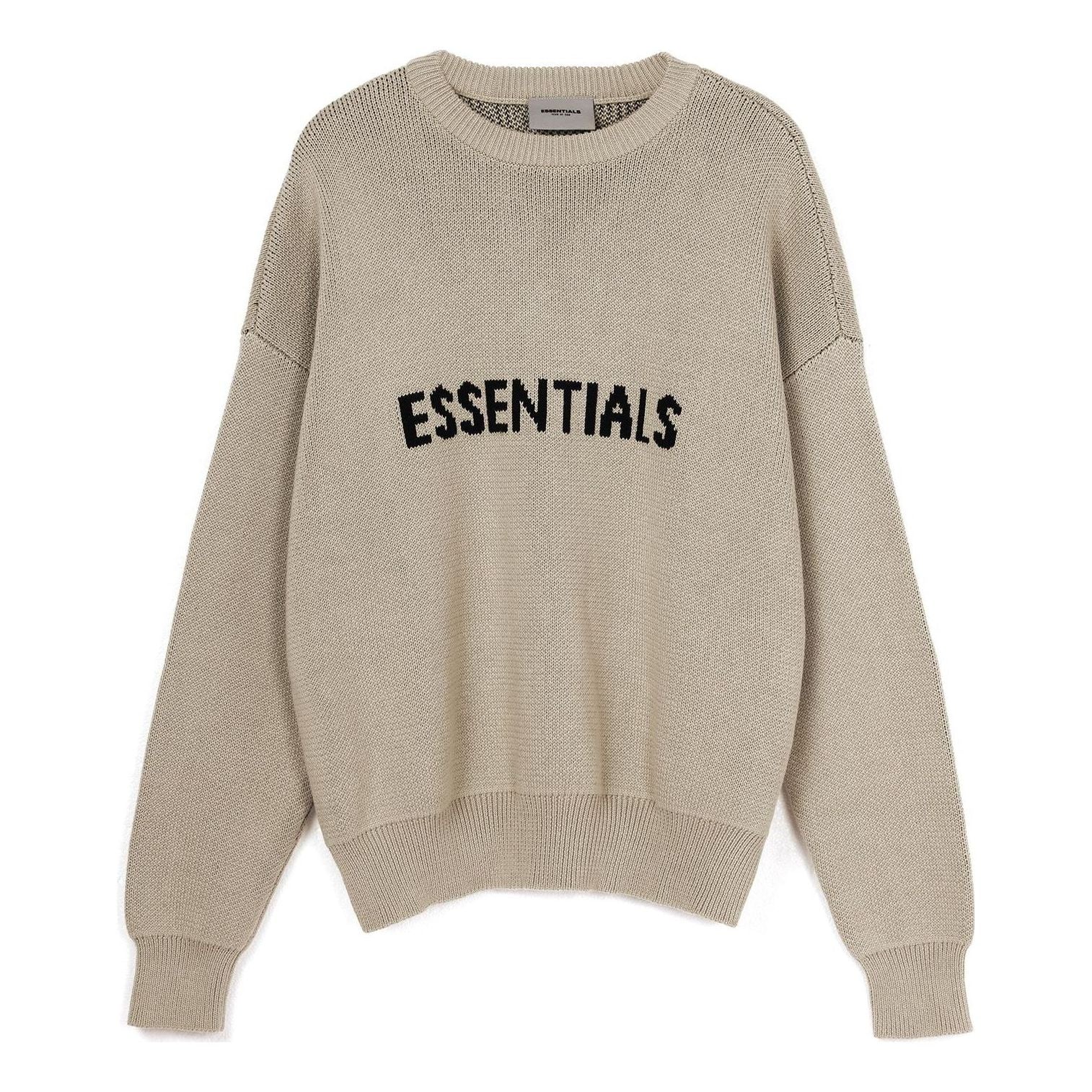 Fear of God Essentials FW21 Knit Pullover Sweater Linen FOG-FW21-109