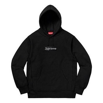 Supreme Box Logo Hooded Sweatshirt 'Black White' SUP-FW21-353