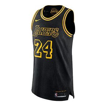 Nike Lakers City Edition Kobe Bryant Authentic 'Black Yellow