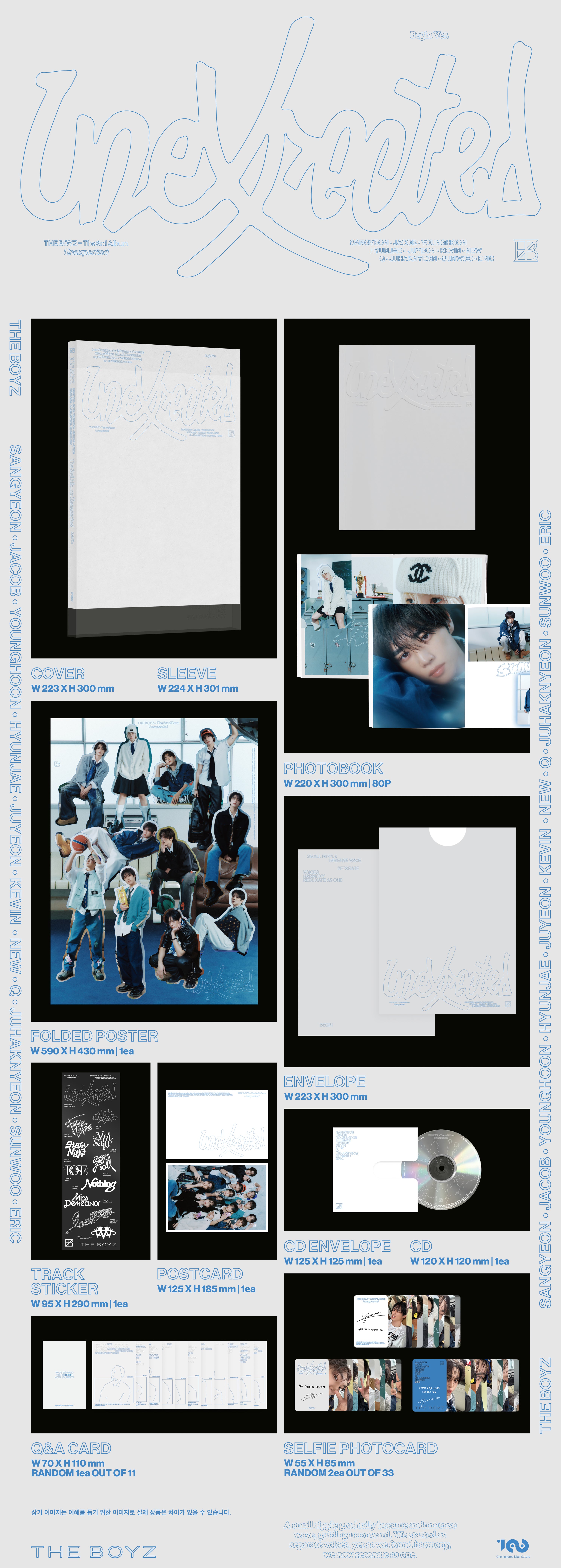 THE BOYZ The 3rd Album 'Unexpected' (Photobook : Begin Ver