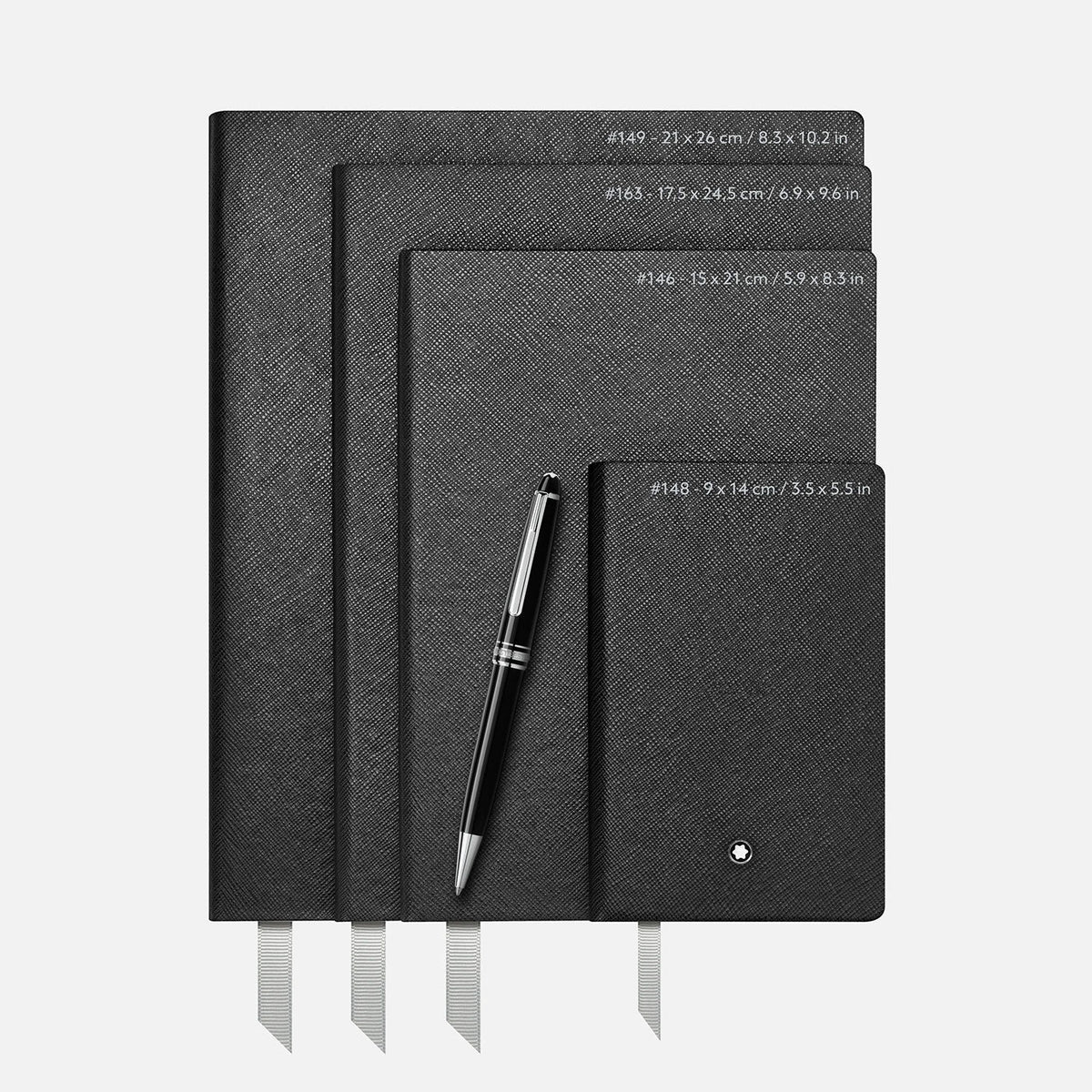 Fine Stationery Black Lined #146 Notebook - MB113294 | Montblanc