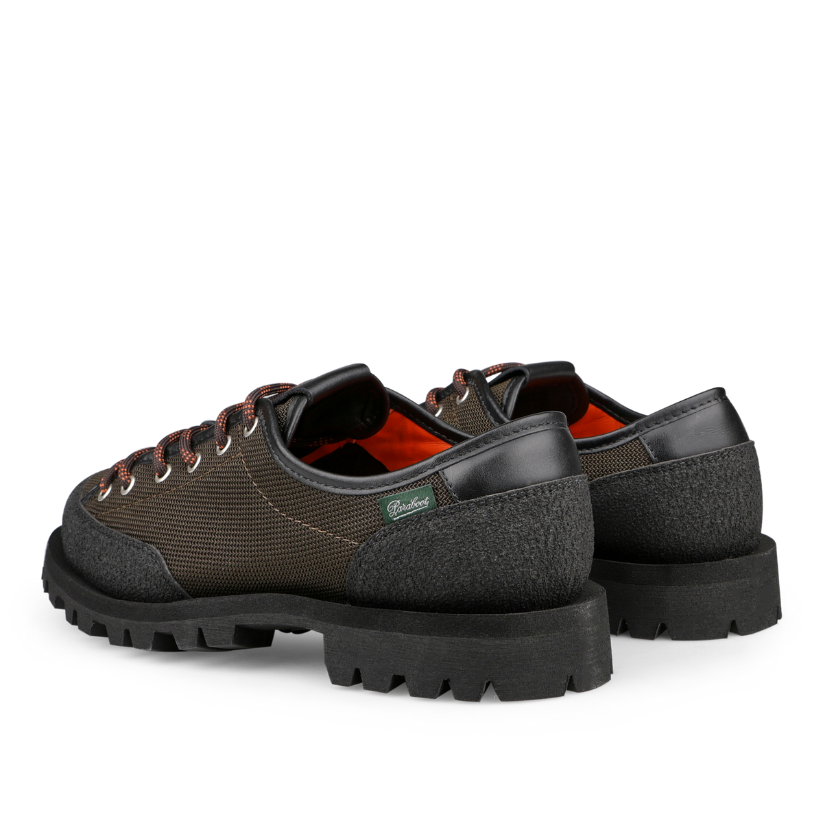 Paraboot | Moss Green Nylon Montana Hiker Boots | Fine Menswear