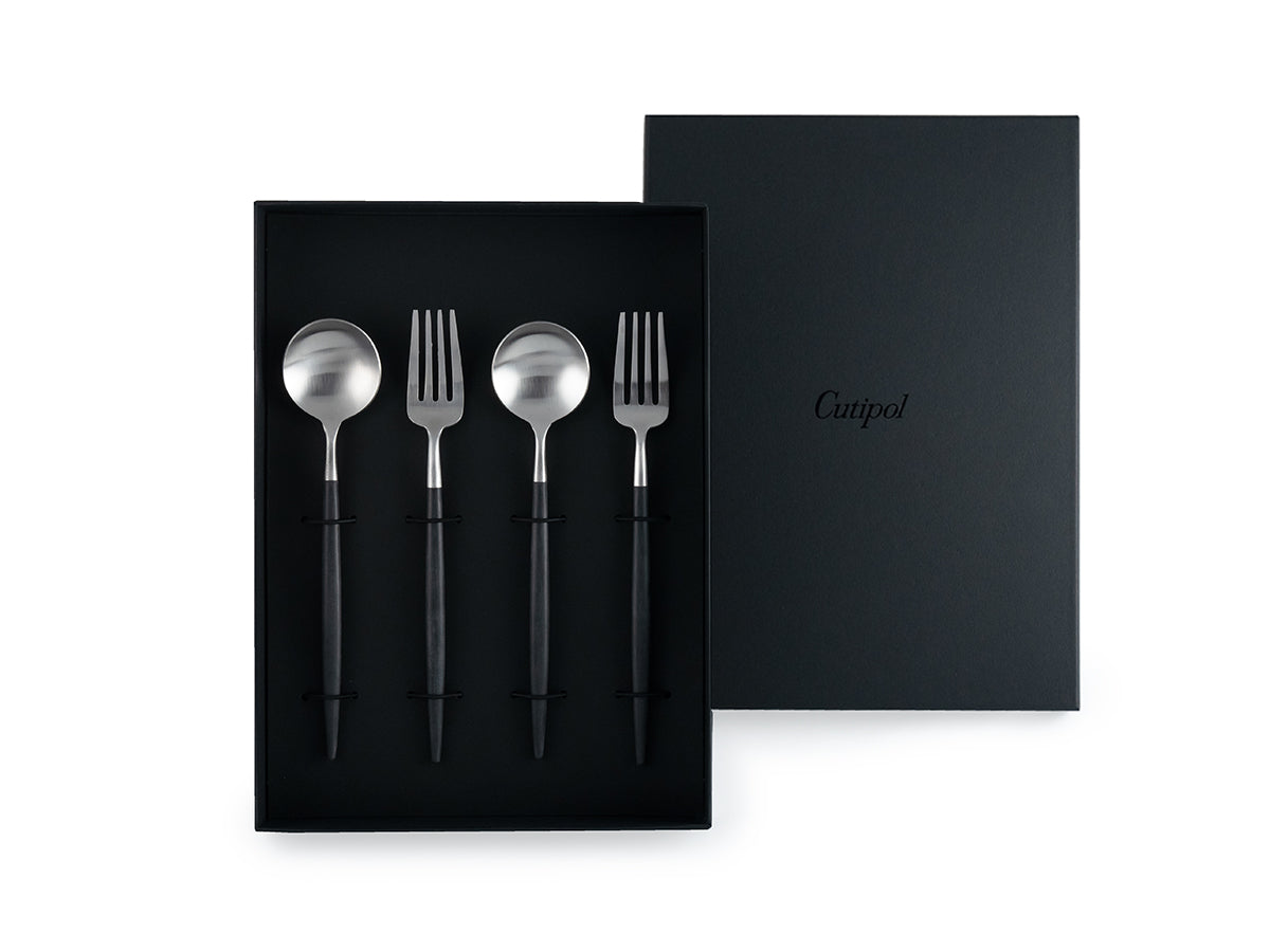 クチポール カトラリーセット 黒／シルバー 【公式通販】