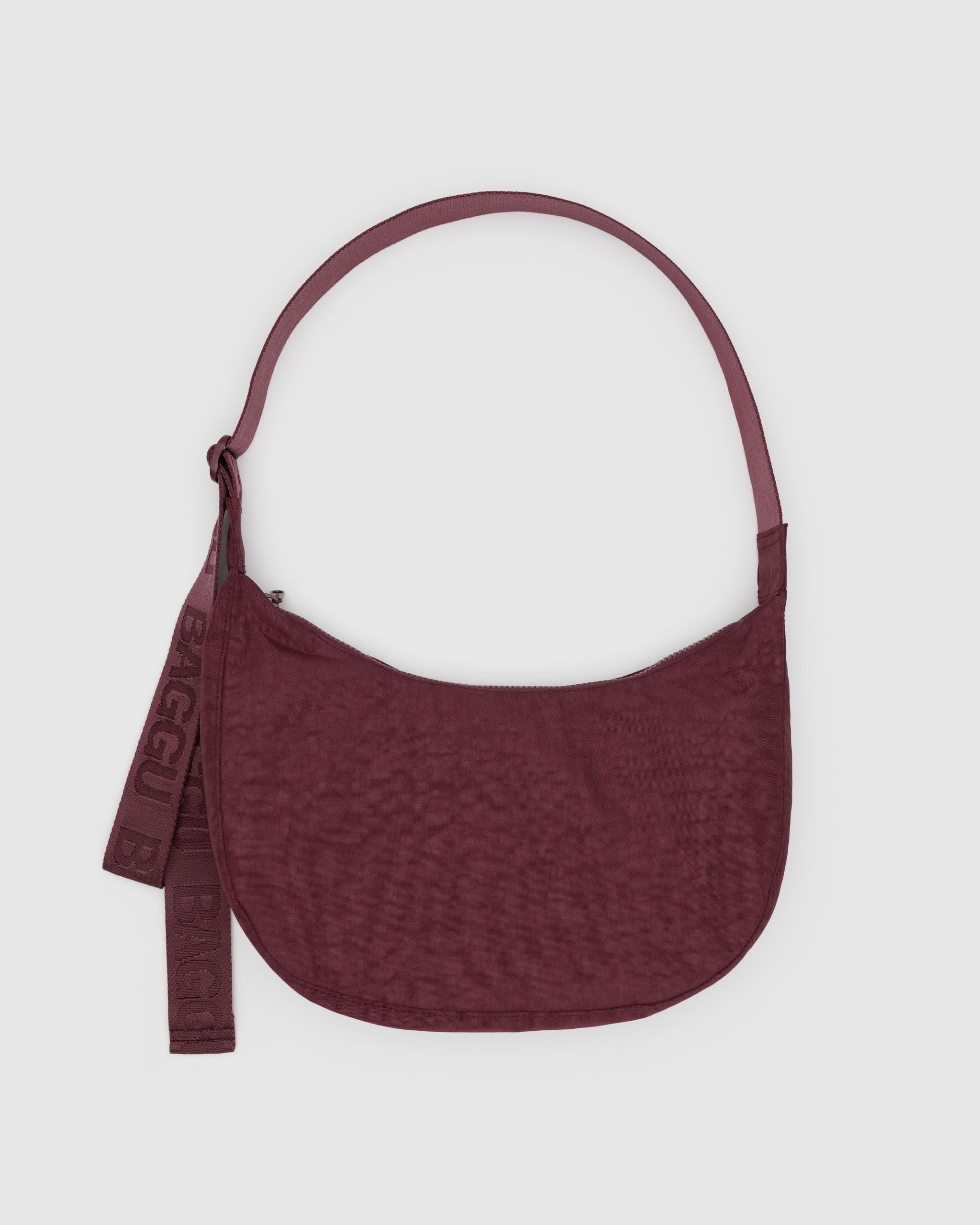 Medium Nylon Crescent Bag Mahogany - Baggu