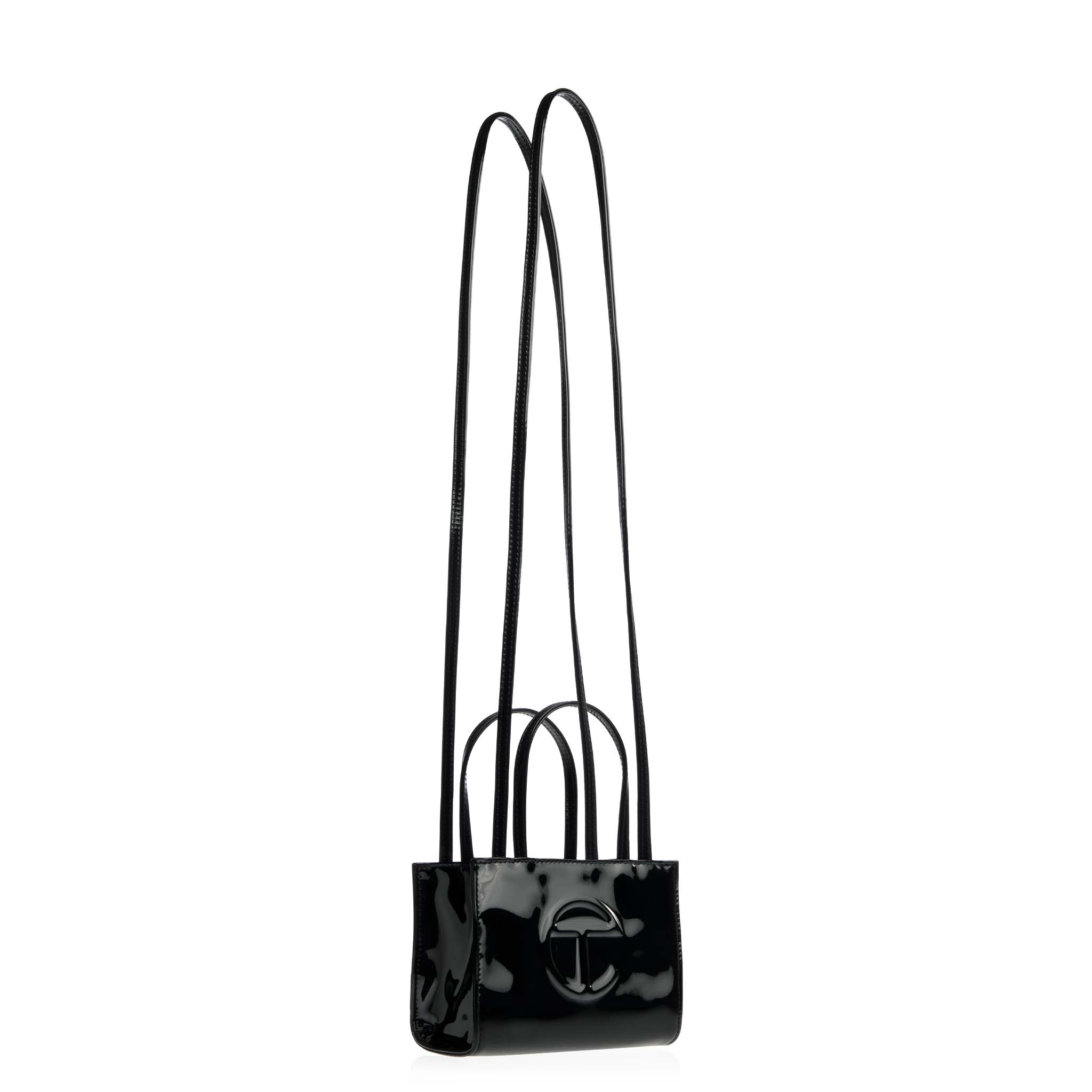 Small Shopping Bag - Black Patent