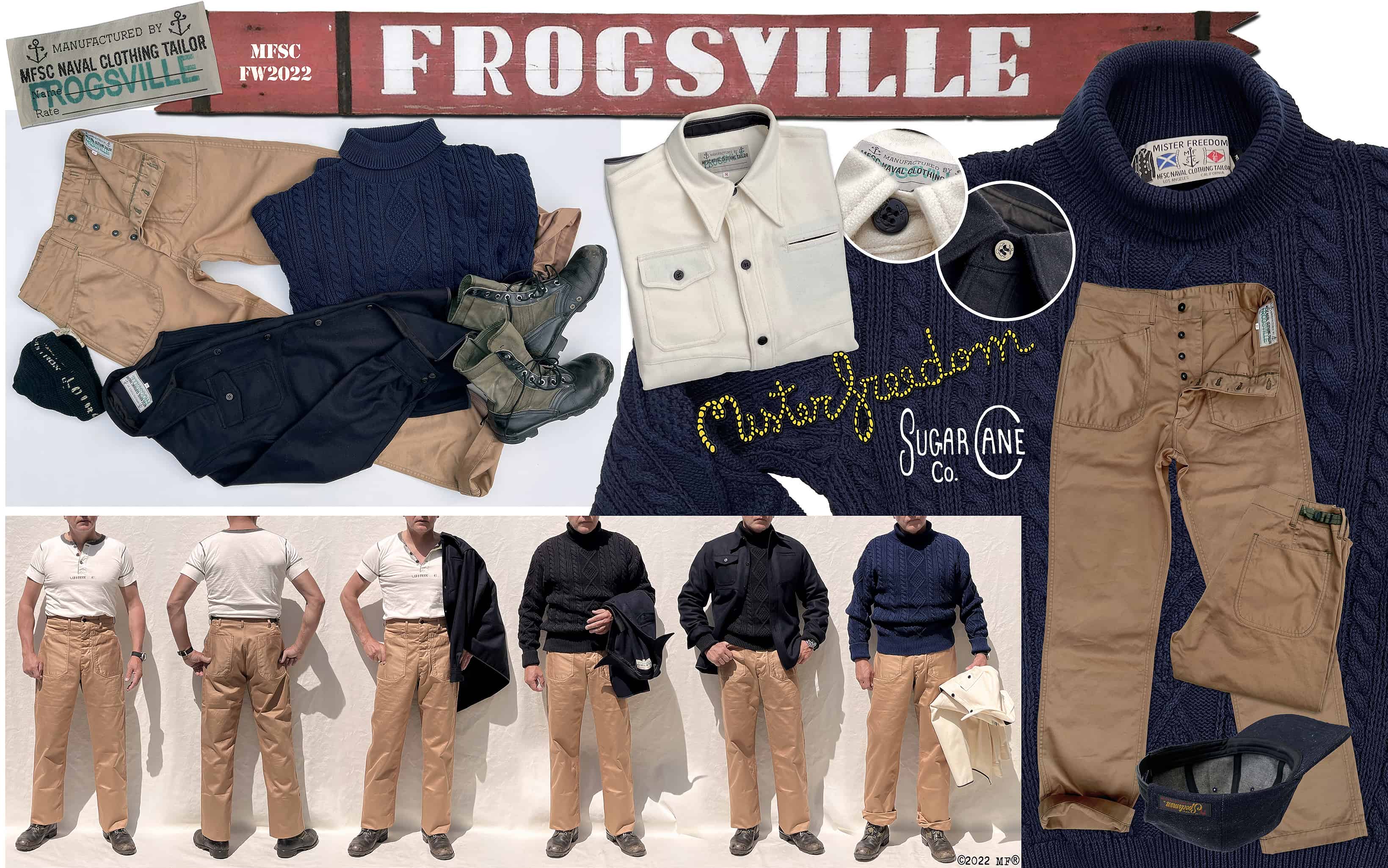 Mister Freedom® x SugarCane Co FW2022 “FROGSVILLE R&R” collection
