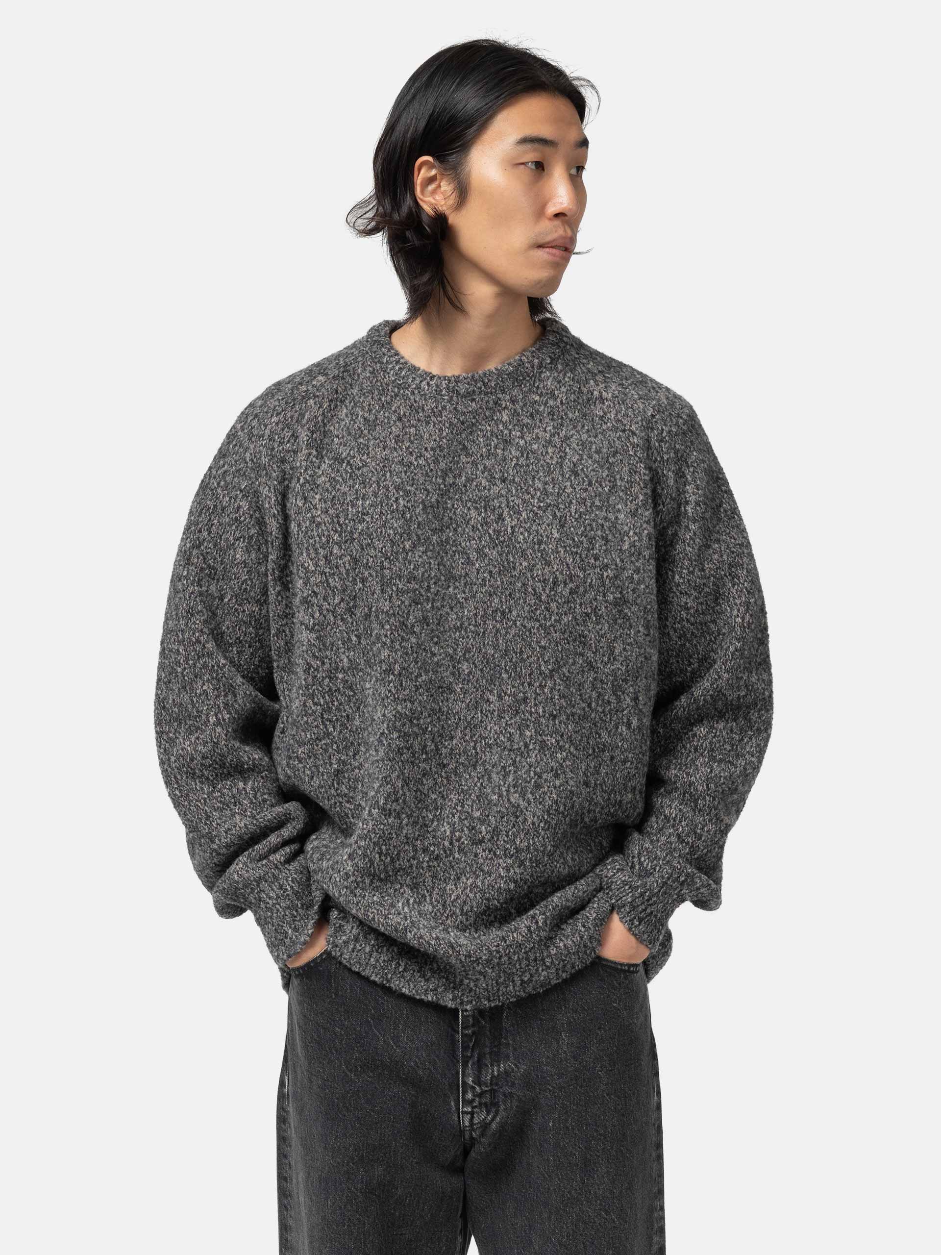 Crew Neck Knit Charcoal | HAVEN