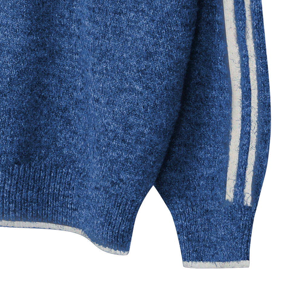 トップス MUCENT HERNE TRACK LINE LOOSE-FIT KNIT ヘルネトラック