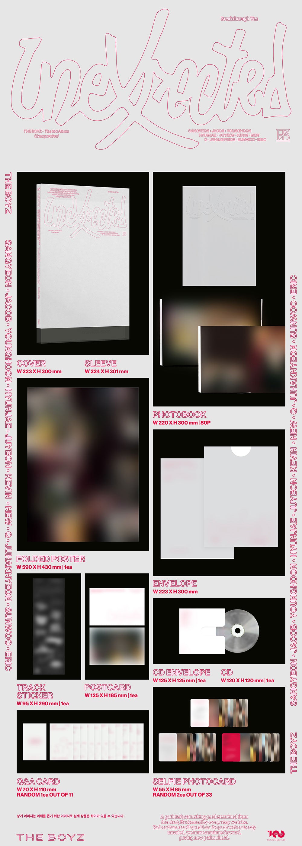 KOR VER.) THE BOYZ (더보이즈) 3RD ALBUM - [UNEXPECTED] (Photobook