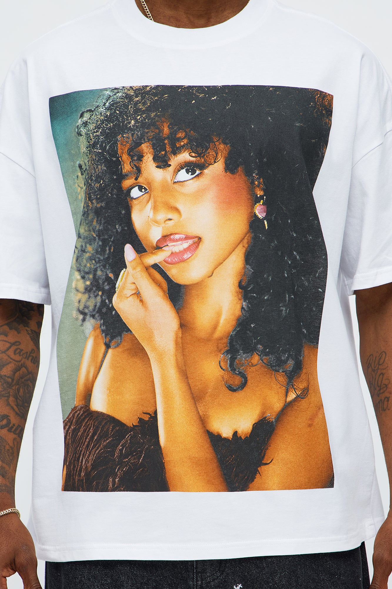 Tyla Truth Or Dare Oversized Short Sleeve Tee - White | Fashion Nova