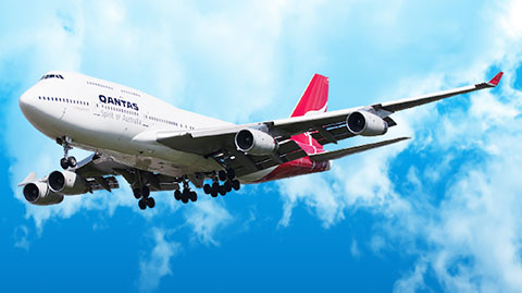 カンタス航空ボーイング 747-400 - PLANETAGS TAIL #VH-OJP – MotoArt