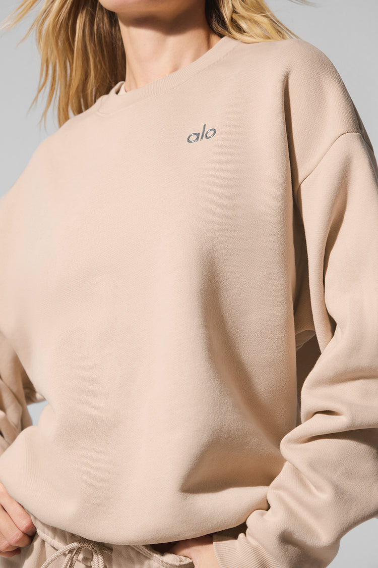 Accolade Crew Neck Pullover - Macadamia | ALO