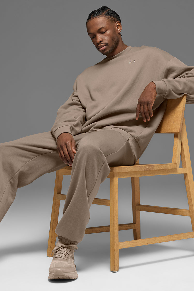 Accolade Crew Neck Pullover - Gravel | ALO