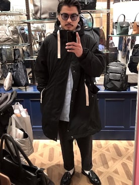 Acne Studiosのモッズコートを使ったメンズ人気ファッション