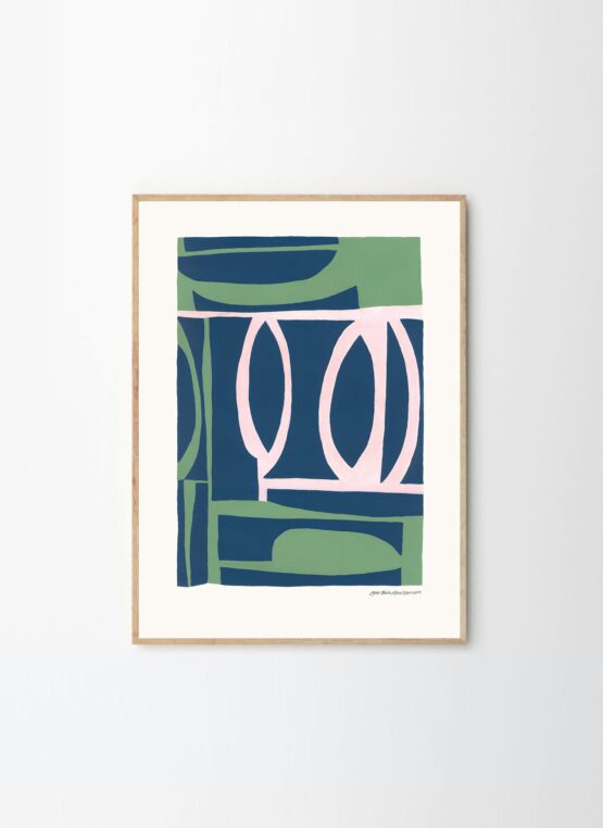 額縁 Navy flow by Leise Dich Abrahamsen 額縁 Navy flow by Leise