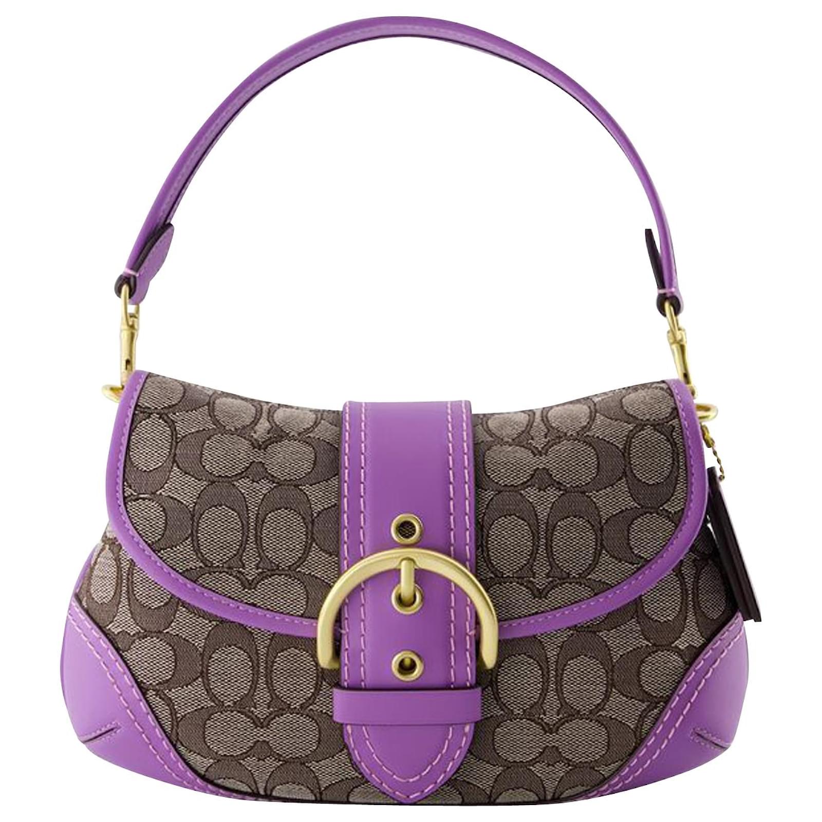 Soho Hobo Bag - Coach - Leather - Purple Pony-style calfskin ref