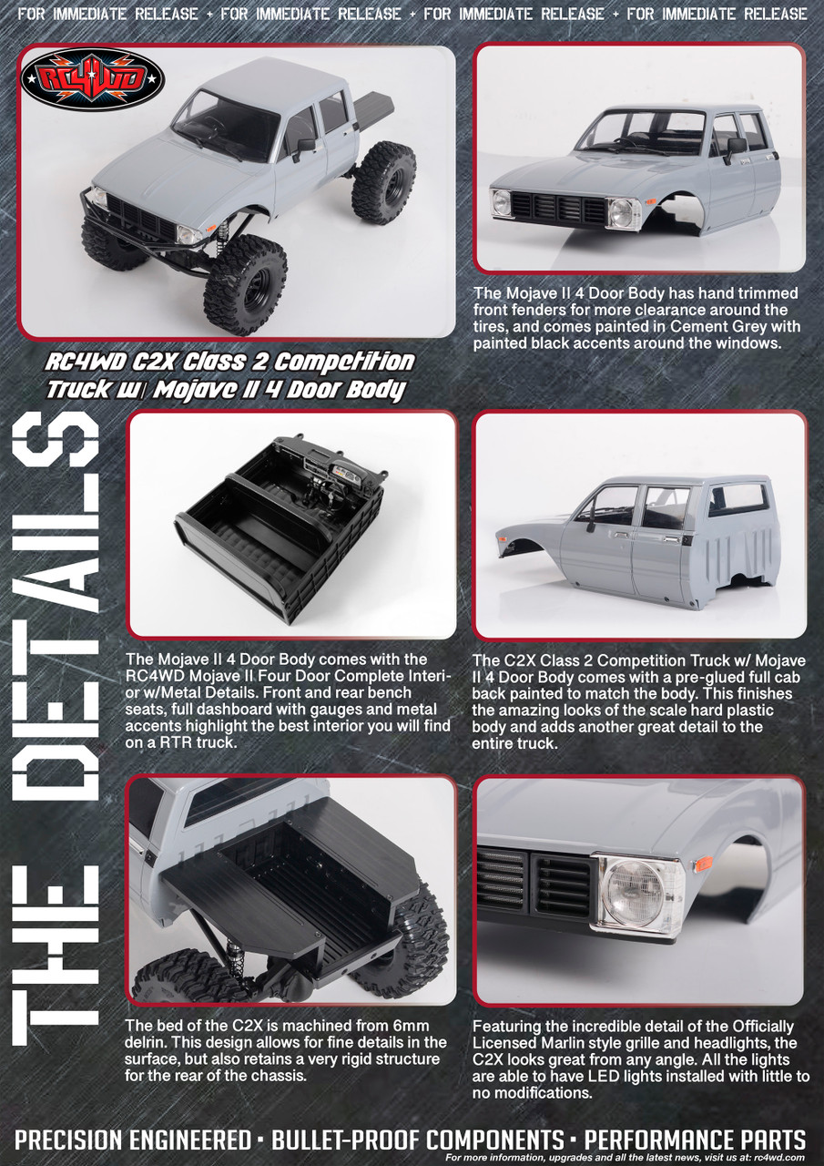 RC4WD Z-RTR0042 C2X Class 2 Competition Truck 4WD RTR w/ Mojave II