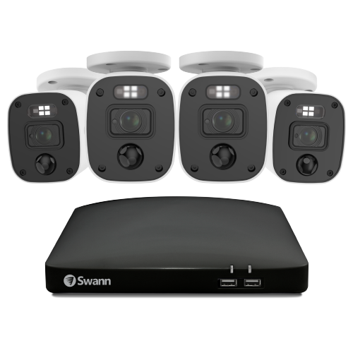 Home 4 Camera 8 Channel 1080p Full HD DVR 1TB HDD Security System