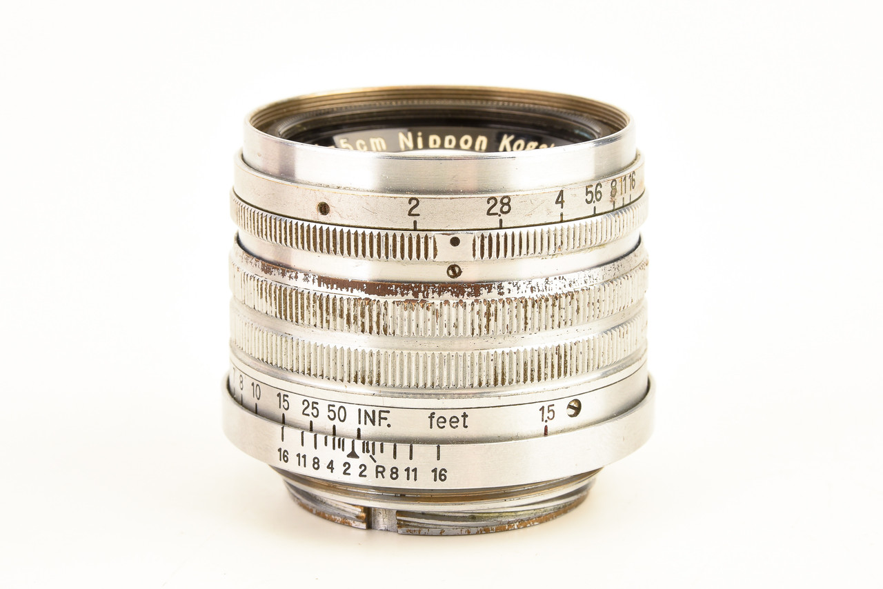 M39 Mount Nippon Kogaku Nikon Nikkor-H C 5cm 50mm f/2 Chrome Lens
