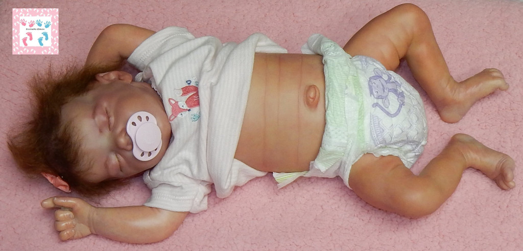 Twin B Finished Reborn Doll Sculpted by Bonnie Brown and Reborn by