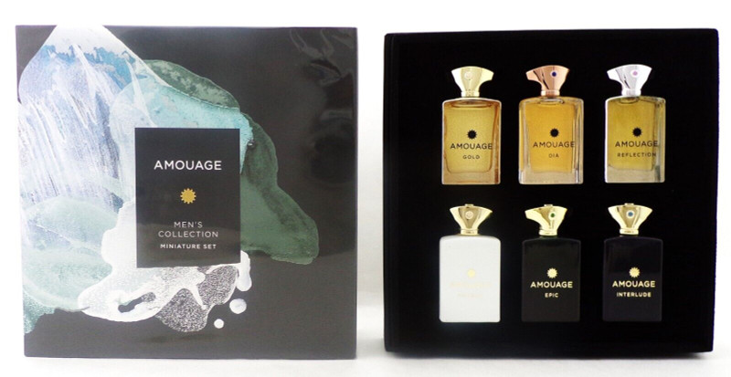 Amouage MEN'S COLLECTION 6 x 0.25 oz. EDP Miniature Set for Men