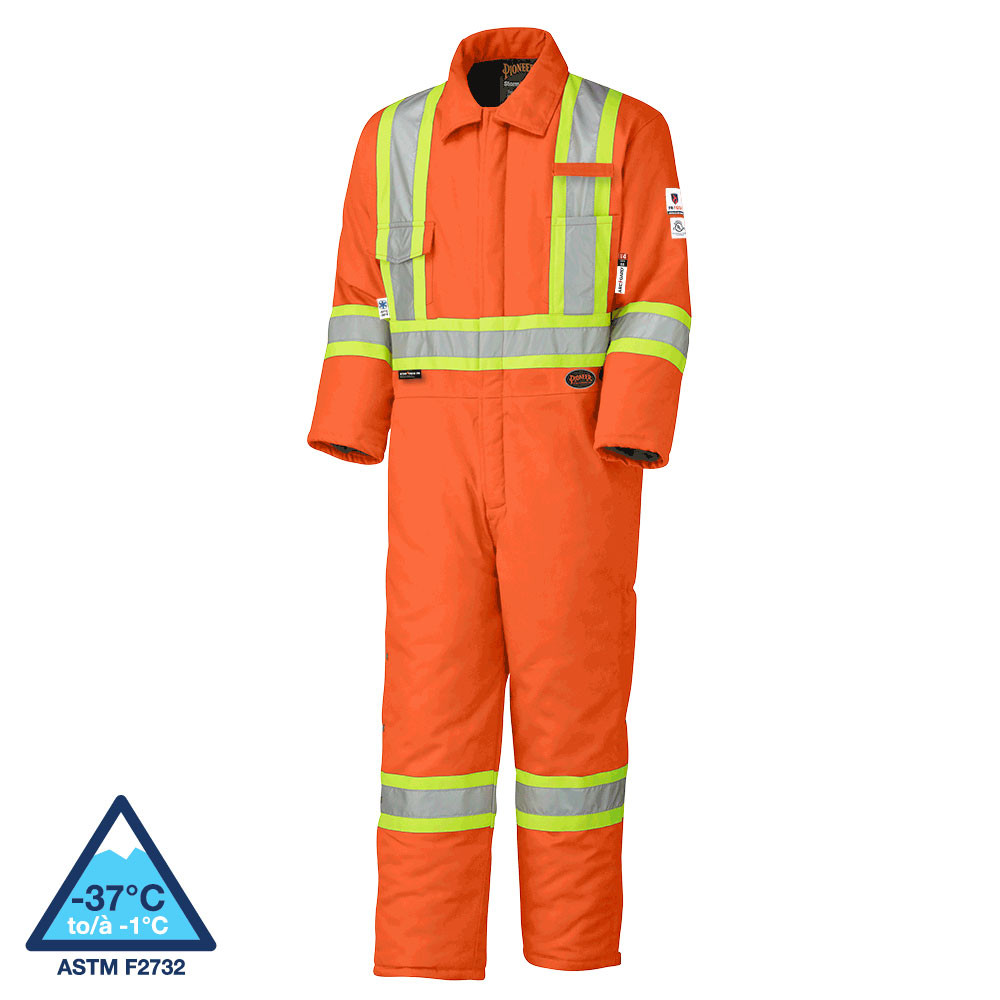 Pioneer 5532A Flame Resistant Quilted Cotton Safety Coverall - Hi