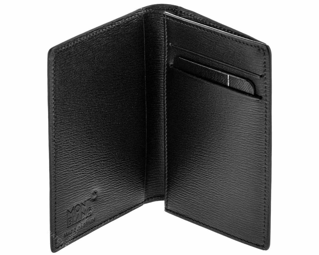 MONTBLANC 4810 Westside BLK Cowhide Leather Business Card Holder