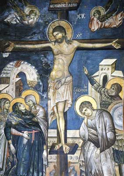 Icon of the Crucifixion - 13th c. Vaotpaidi, Athos - (11H12