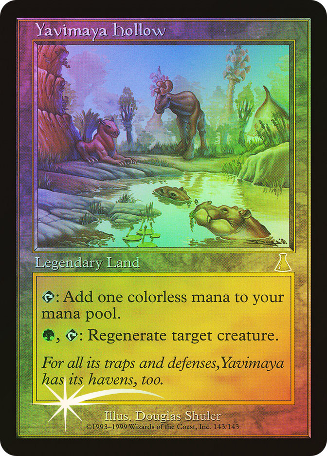 ヤヴィマヤのうろ穴 foil MTG 日本語版 ヤヴィマヤのうろ穴/Yavimaya