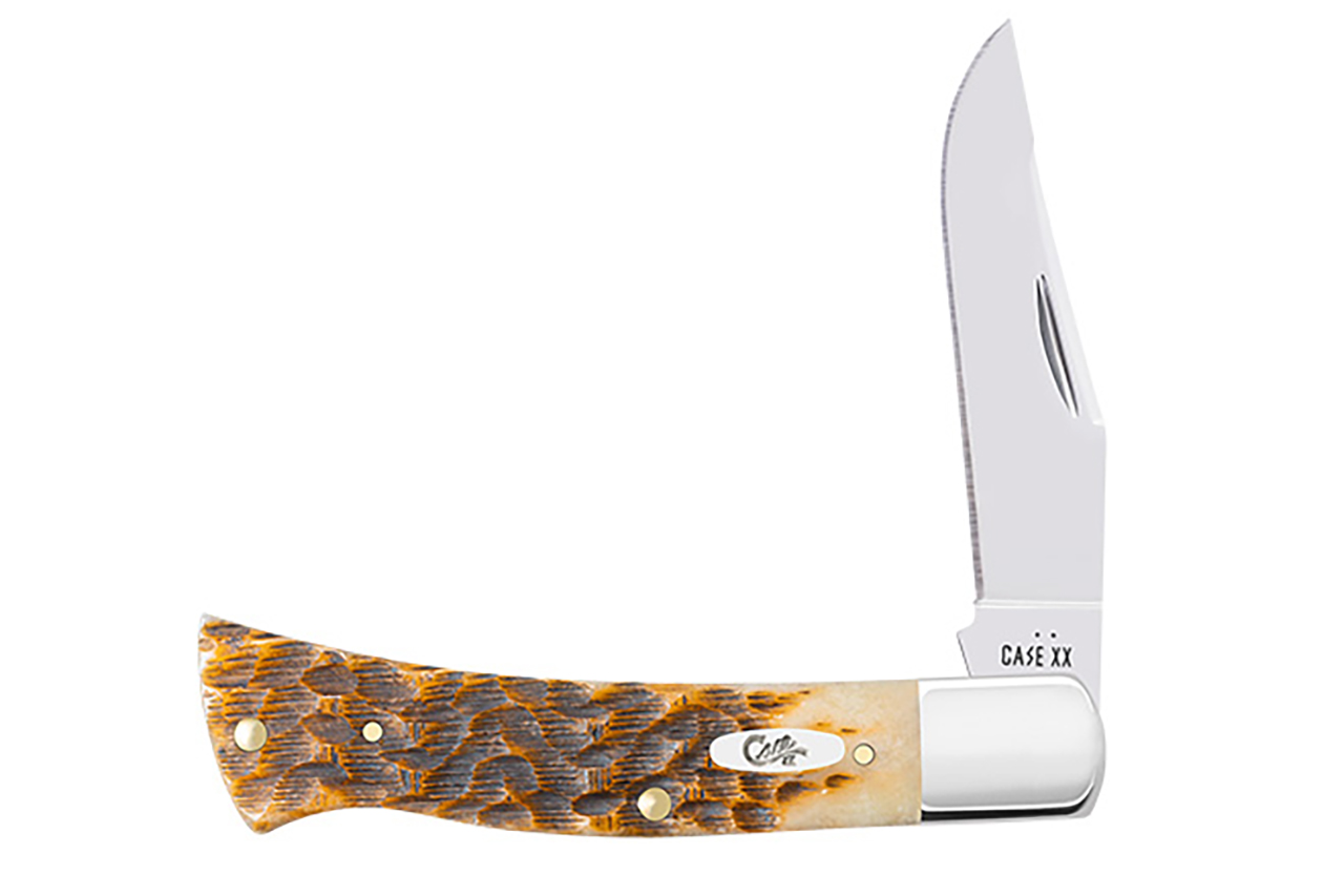 Case Axe Handle - Amber Bone SS - Peach Seed Jig - DLT Trading