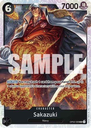 Sakazuki (Reprint) (OP02-099) Premium Booster -The Best- Foil