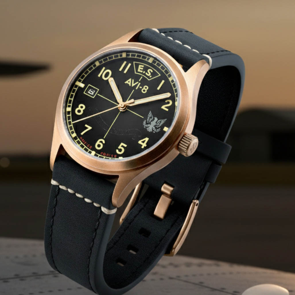 AVI-8 Flyboy Eagle Squadron Bronze LE Gravesend Watch #AV-4145-01