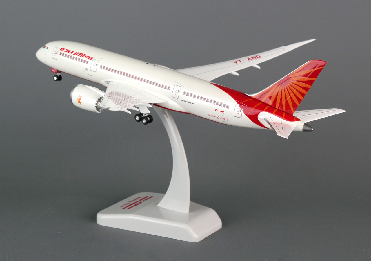 HOGAN AIR INDIA 787-8 1/200 FLEXED INFLIGHT WINGS W/GEAR - The