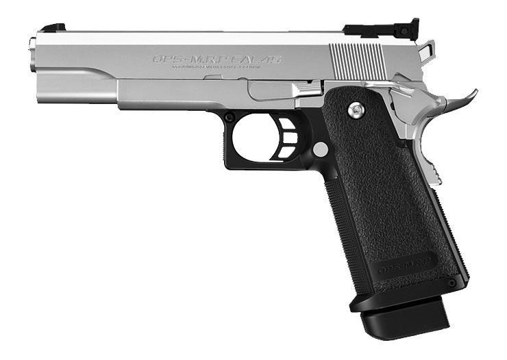 Tokyo Marui Hi-Capa 5.1 Gas Blowback Airsoft Pistol, stainless silver