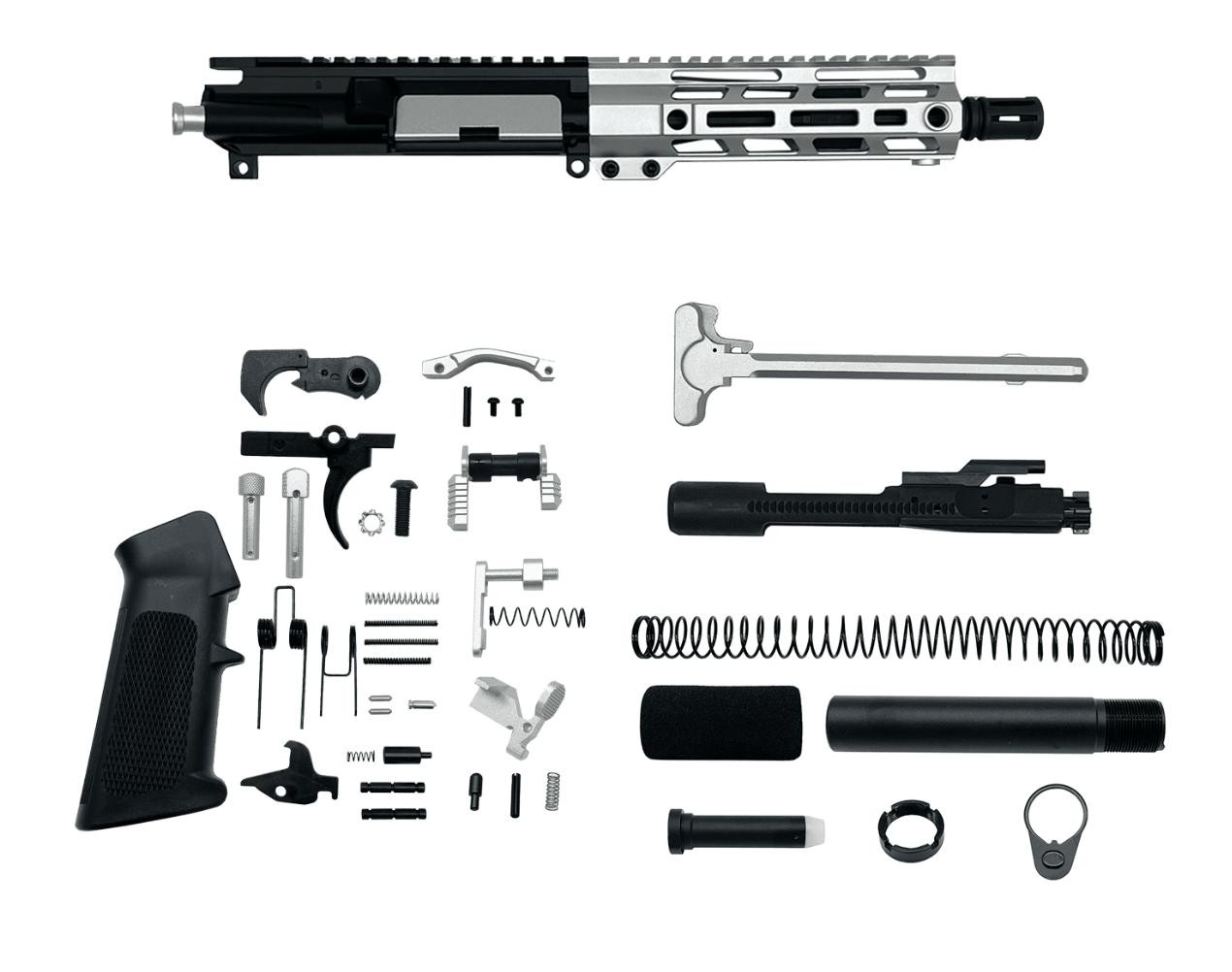 AR-15 .223 Wylde 7.5″ Pistol Upper Complete Build Kits | MCS Gearup