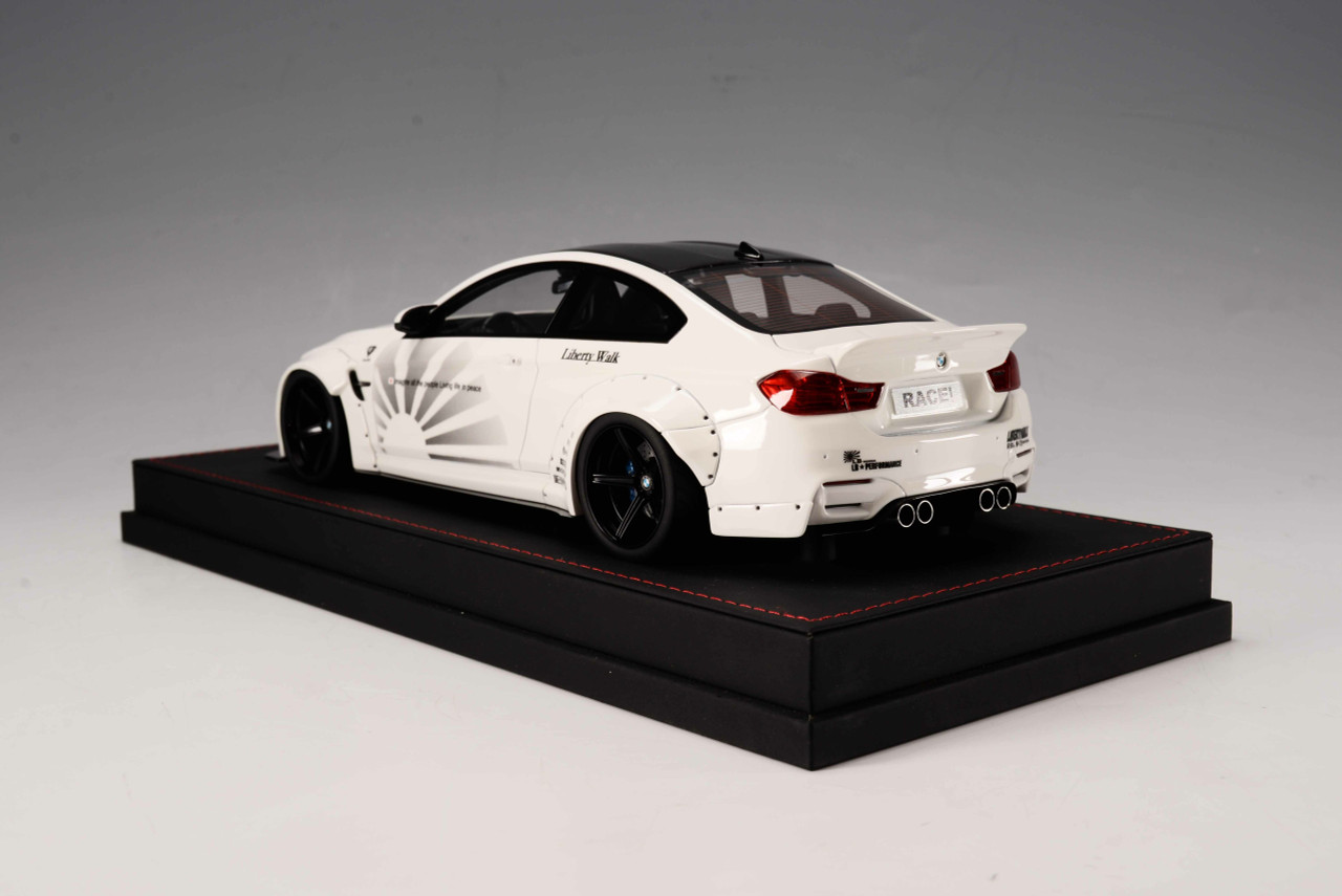 1/18 BMW M4 F82 Liberty Walk Widebody (Matte White) Resin Car