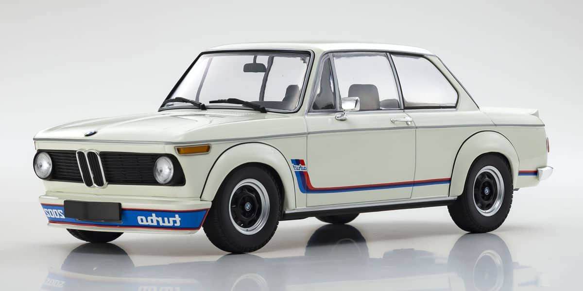 1/18 Minichamps 1973 BMW 2002 Turbo (E20) (White) Diecast Car