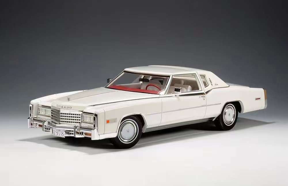1/18 Stamp Models 1978 Cadillac Eldorado Biarritz (White) Car