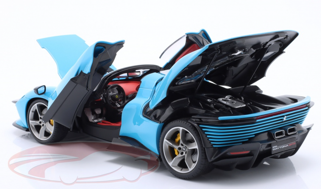 1/18 BBurago Signature 2022 Ferrari Daytona SP3 Closed Top (Blue