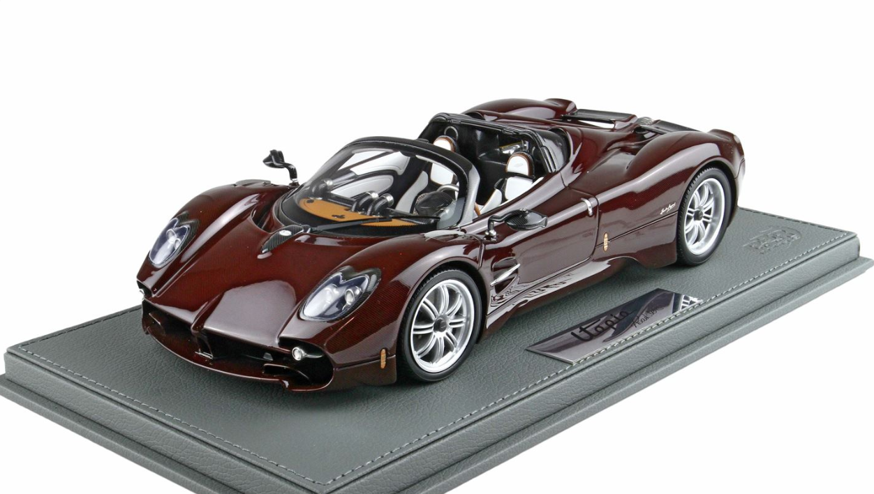 1/18 BBR Pagani Utopia Roadster (Full Carbon Red) Car Model