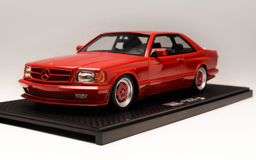 1/18 Ivy Mercedes-Benz 560 SEC AMG 6.0 Widebody (Signal Red) Resin